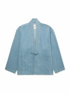 Kardo - Osaka Printed Denim Jacket - Blue