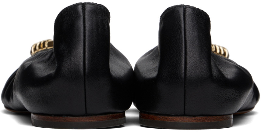 Lanvin Black Calfskin Ballet Flats