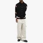 GCDS Men's Jersey Logo Bomber Jacket in Nero