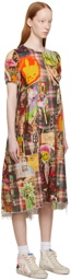 R13 Multicolor Relaxed Midi Dress