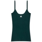 Courreges Women's Courrèges Reedition Knit Tank Top in Green