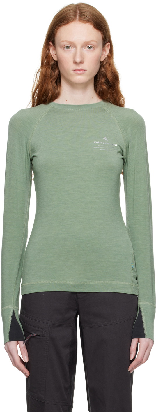Klättermusen Green Fafne Long Sleeve T-Shirt
