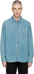 Nudie Jeans Blue Hebbe Denim Shirt