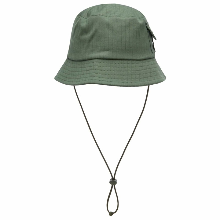 Photo: YMC Men's Ripstop Bucket Hat in Olive 