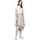 JW Anderson Multicolor Stripe Parasol Wrap Skirt