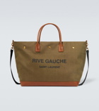 Saint Laurent Rive Gauche canvas tote bag