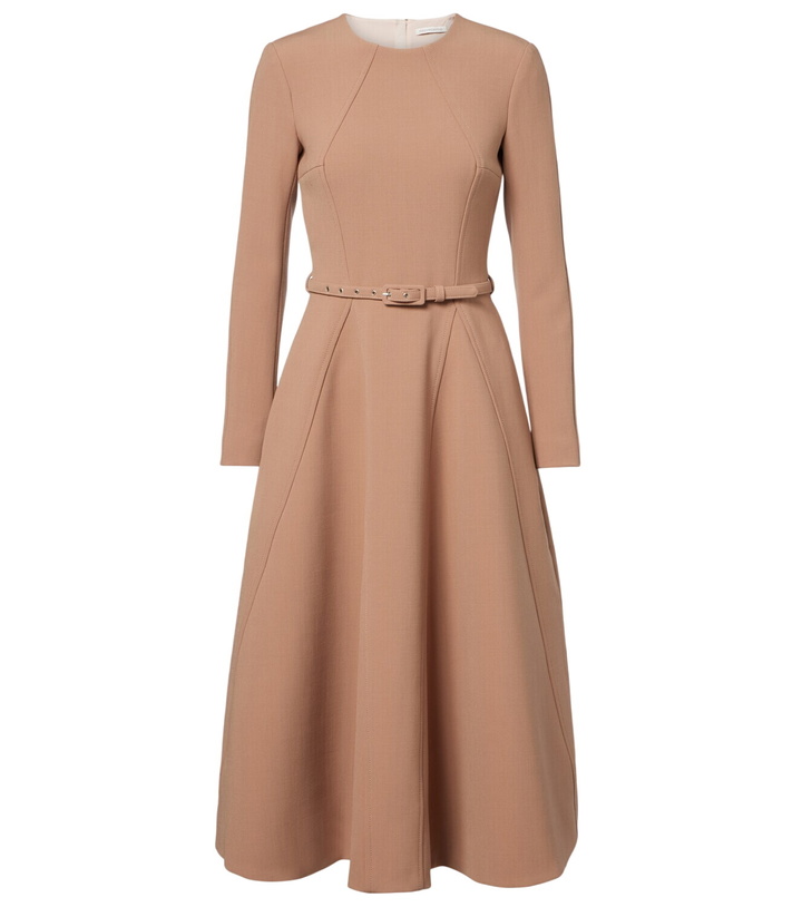 Photo: Emilia Wickstead Ucellina belted paneled midi dress