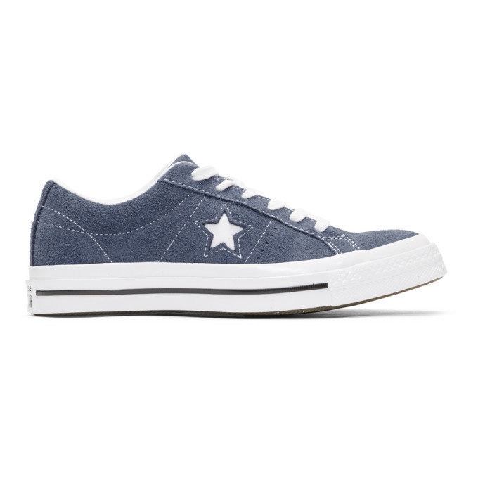 Photo: Converse Navy Suede One Star Sneakers