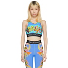 Emilio Pucci Blue Graphic Bra