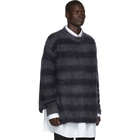 Jil Sander Grey Brushed Split Sweater