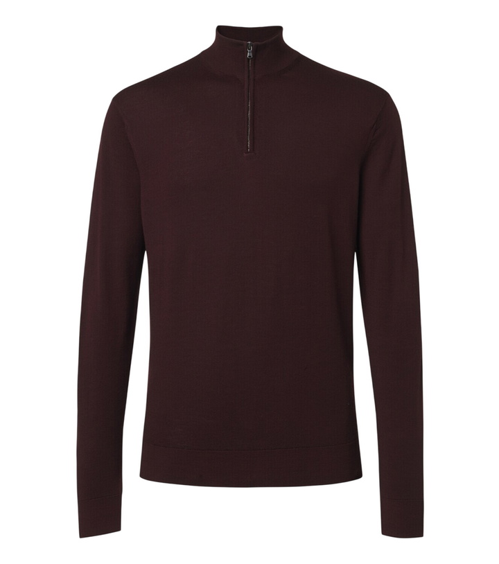 Photo: Sunspel Wool half-zip sweater