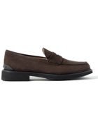 Tod's - Suede Penny Loafers - Brown