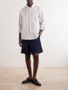 A.P.C. - Button-Down Collar Striped Cotton Shirt - Neutrals