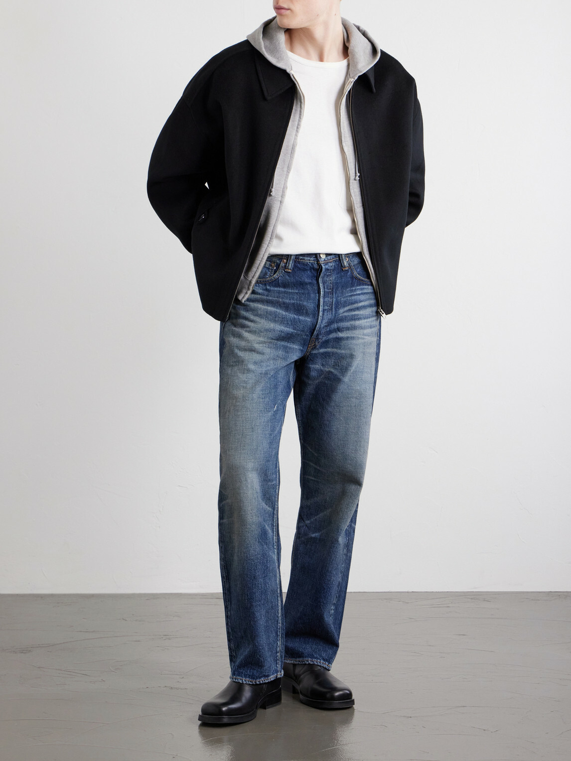 FULLCOUNT - More Than Just Fear 0105W-1353 Straight-Leg Jeans - Blue