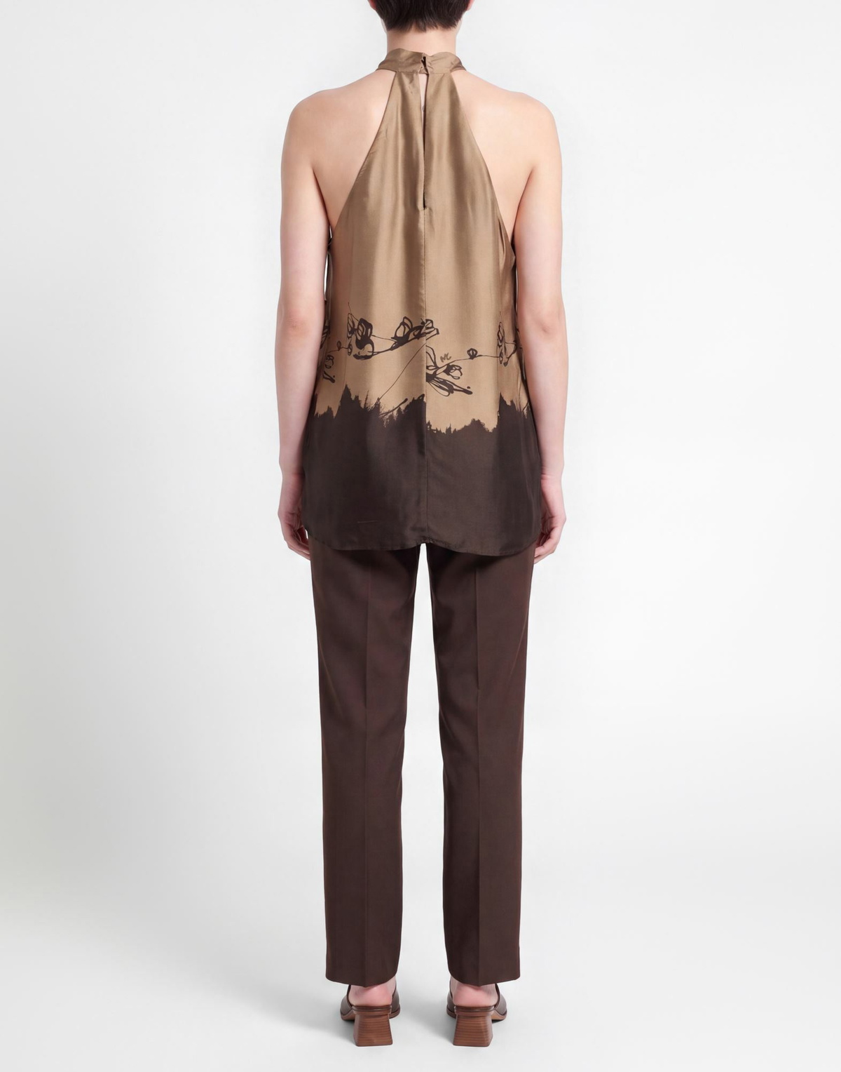 Manila Grace Womens Top Taupe