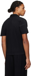 HOMME PLISSÉ ISSEY MIYAKE Black Basics Polo