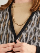 Sydney Evan - Gold, Snakeskin Jasper and Diamond Pendant Bracelet