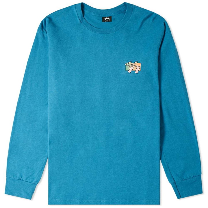 Photo: Stussy Long Sleeve Cube Tee Ocean