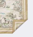 Alémais Scout printed silk scarf