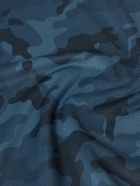 G/FORE - Camouflage-Print Tech-Jersey Half-Zip Golf Top - Blue