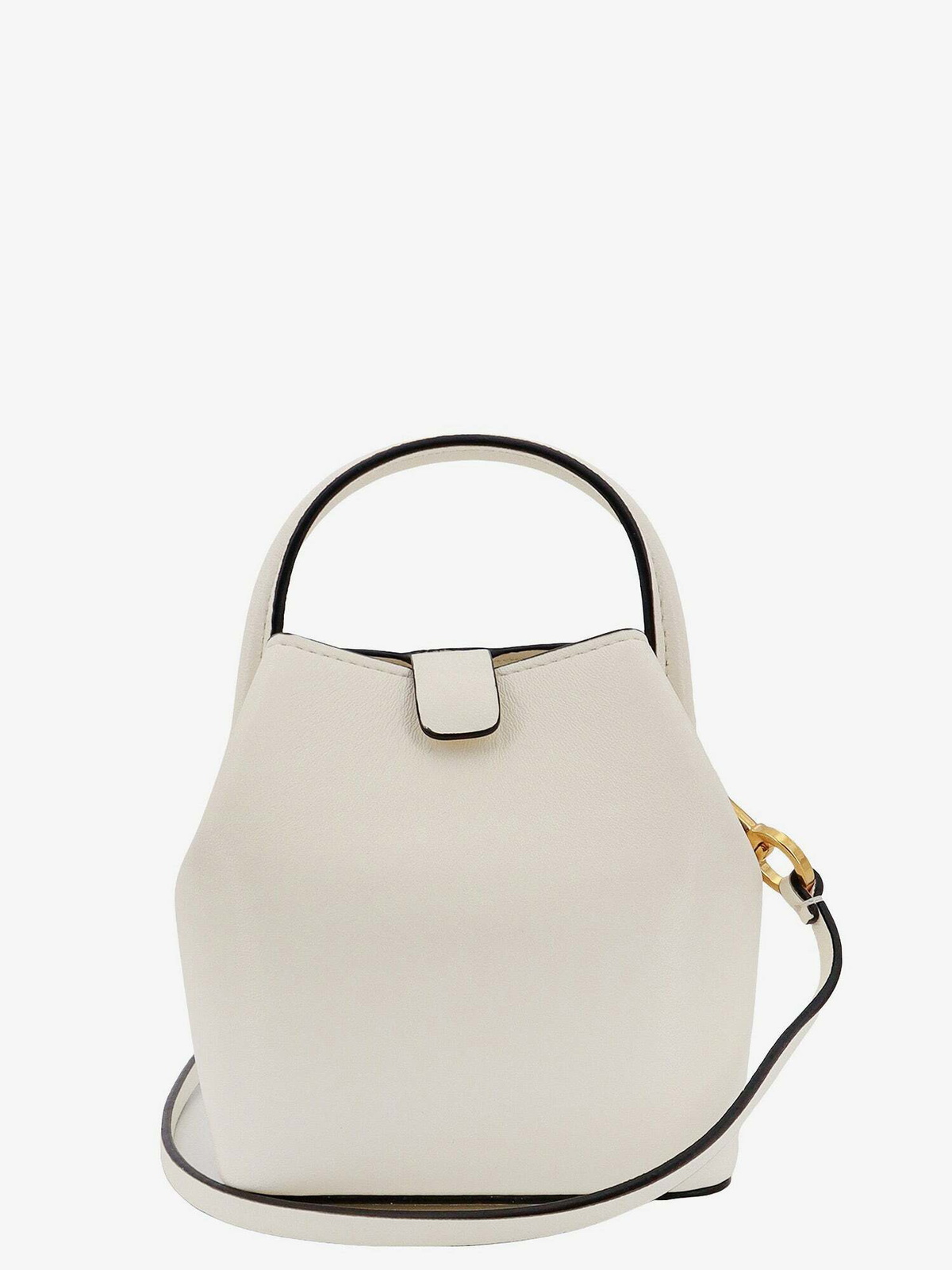 ショルダーバッグ・ポシェット 25AW VALENTINO GARAVANI V-logo leather bucket bag white Valentino Garavani - Rockstud White Leather Mini Bucket Bag