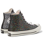 Converse - JW Anderson 1970s Chuck Taylor All Star Glittered Canvas High-Top Sneakers - Black