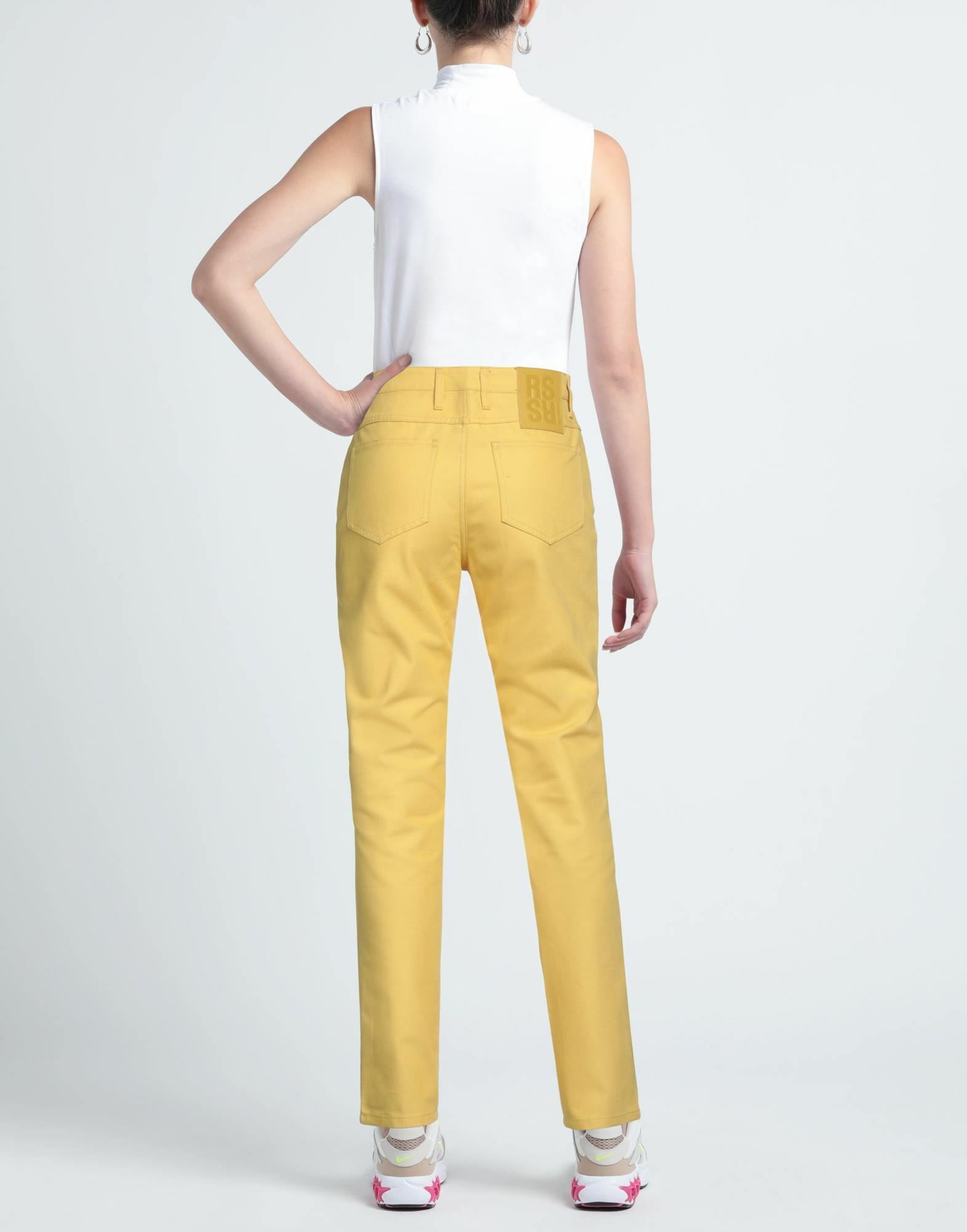 Raf Simons Womens Pants in Yellow