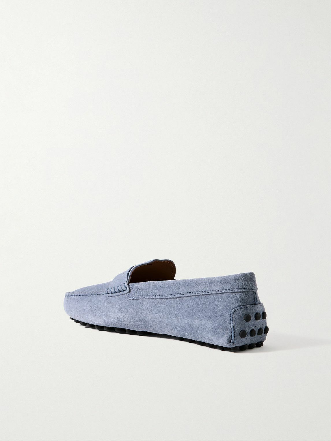 Tod's - Gommino Logo-Debossed Suede Driving Shoes - Blue