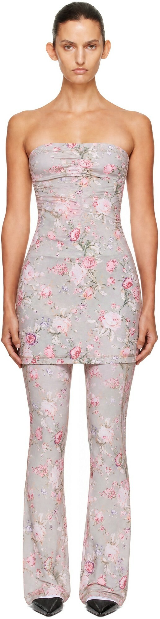KNWLS Gray Skinn Minidress