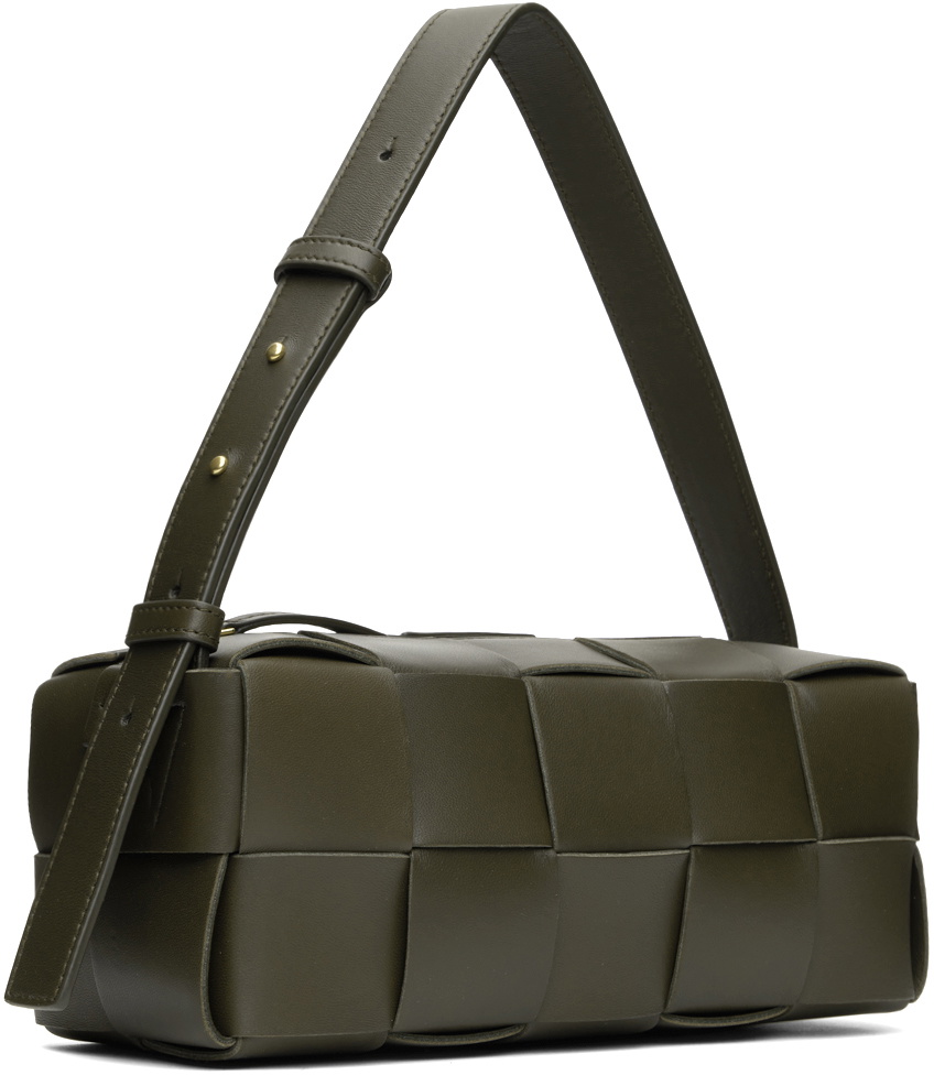 Bottega Veneta Khaki Small Brick Cassette Bag Bottega Veneta