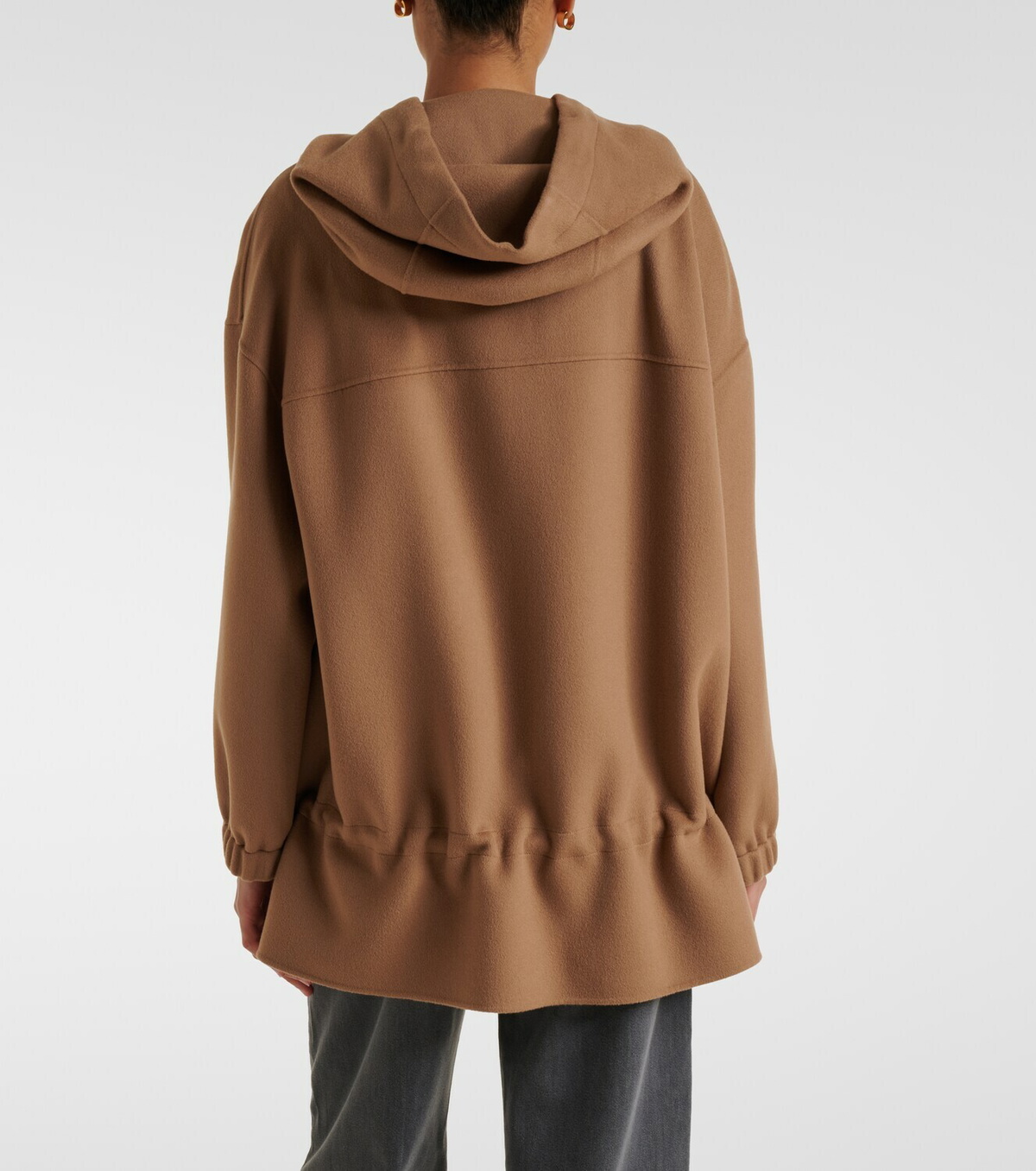 'S Max Mara Hooded virgin wool jacket