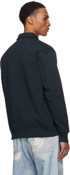 NORSE PROJECTS Navy Ketel Relaxed Organic Half Zip Sweatshirt