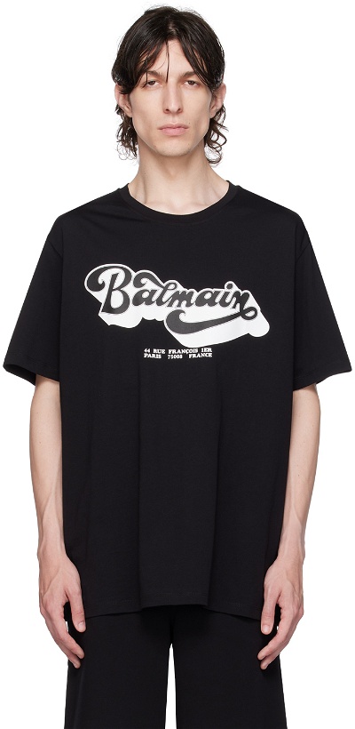Photo: Balmain Black '70s T-Shirt