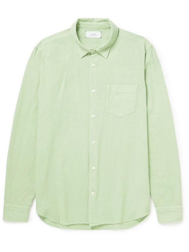 Photo: Mr P. - Garment-Dyed Linen-Blend Shirt - Green