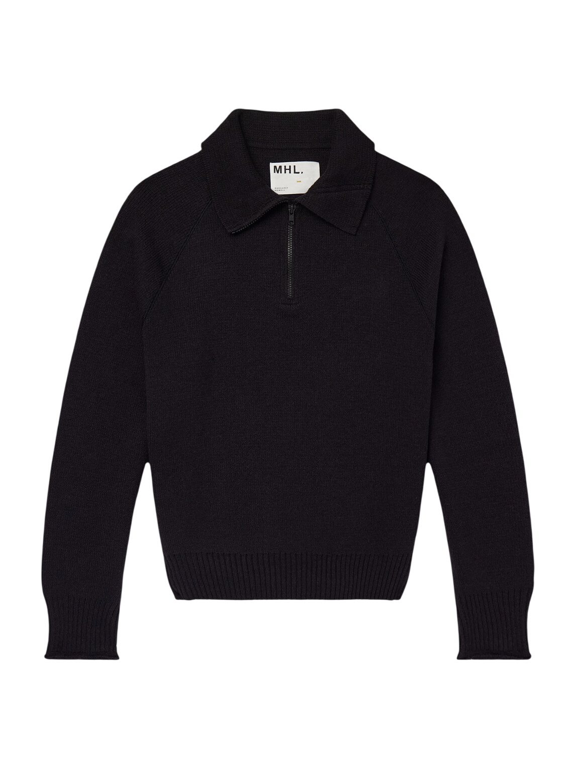 Margaret Howell - MHL. Merino Wool Half-Zip Sweater - Black
