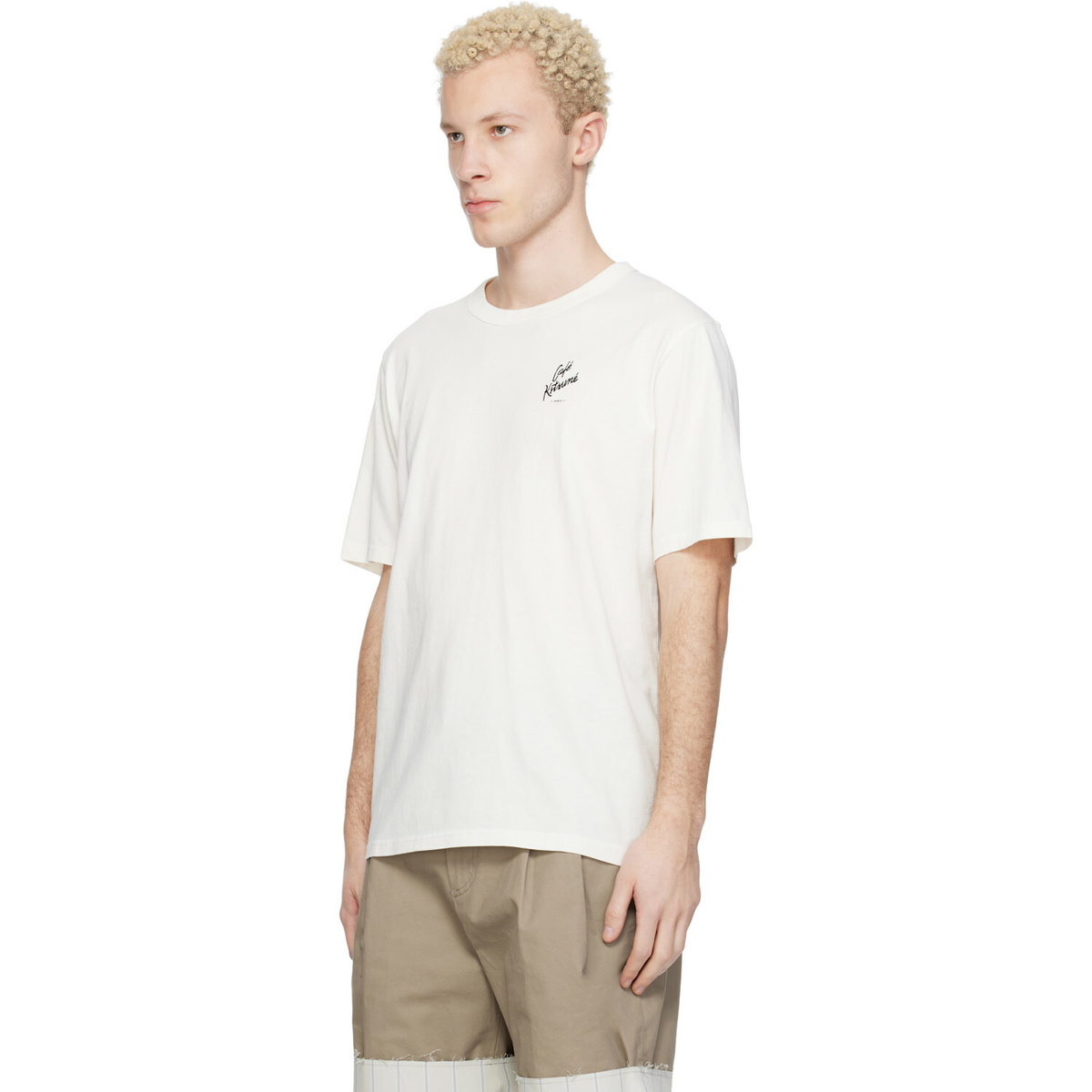 Maison Kitsuné Off-White 'Café Kitsuné' Relax T-shirt