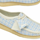 Clarks Originals Women's Check Wallabee Boot in Blue Check