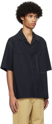 Solid Homme Navy Patch Pocket Shirt