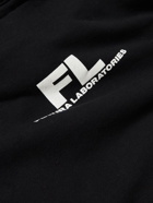 Neighborhood - Futura Laboratories Oversized Logo-Print Cotton-Jersey Hoodie - Black