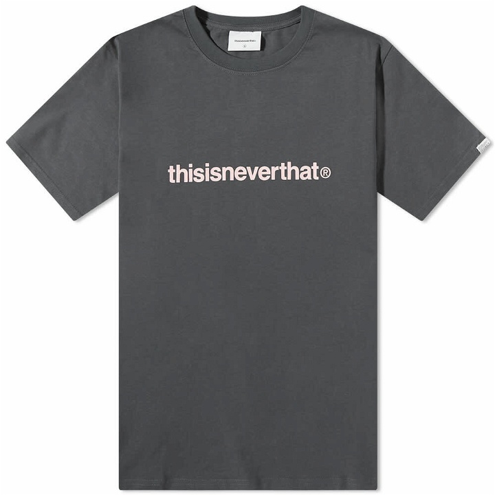 Photo: thisisneverthat Men's T-Logo T-Shirt in Charcoal