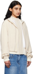 Helmut Lang Off-White Bomber Jacket Set