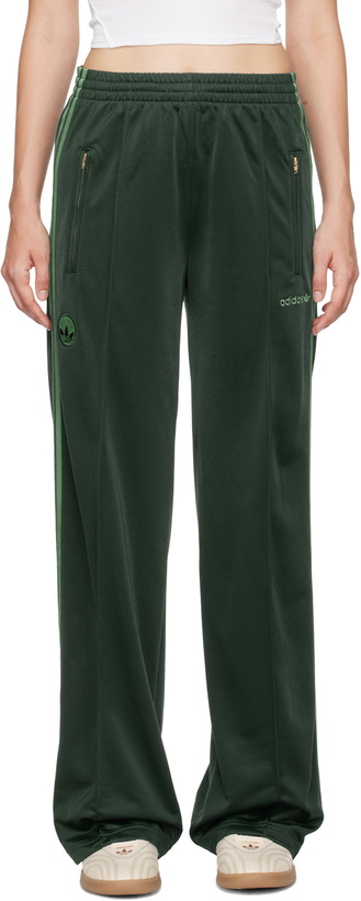 Photo: adidas Originals Green Firebird Badge Track Pants