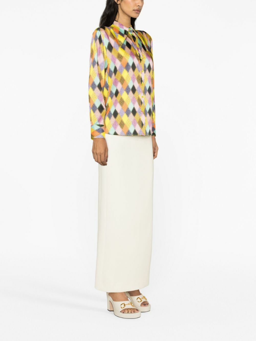 Christopher John Rogers Multicolour Graphic Print Shirt