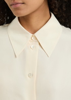 Rohe Washed Silk Shirt Cream