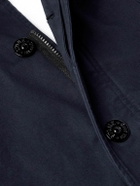 Stone Island - Garment-Dyed Organic Raso Gommato 3L Coat - Blue