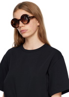 Loewe Tortoiseshell Oversized Round Sunglasses