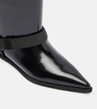 Sacai Leather knee-high boots