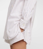 Leset Yoshi striped cotton-blend shirt