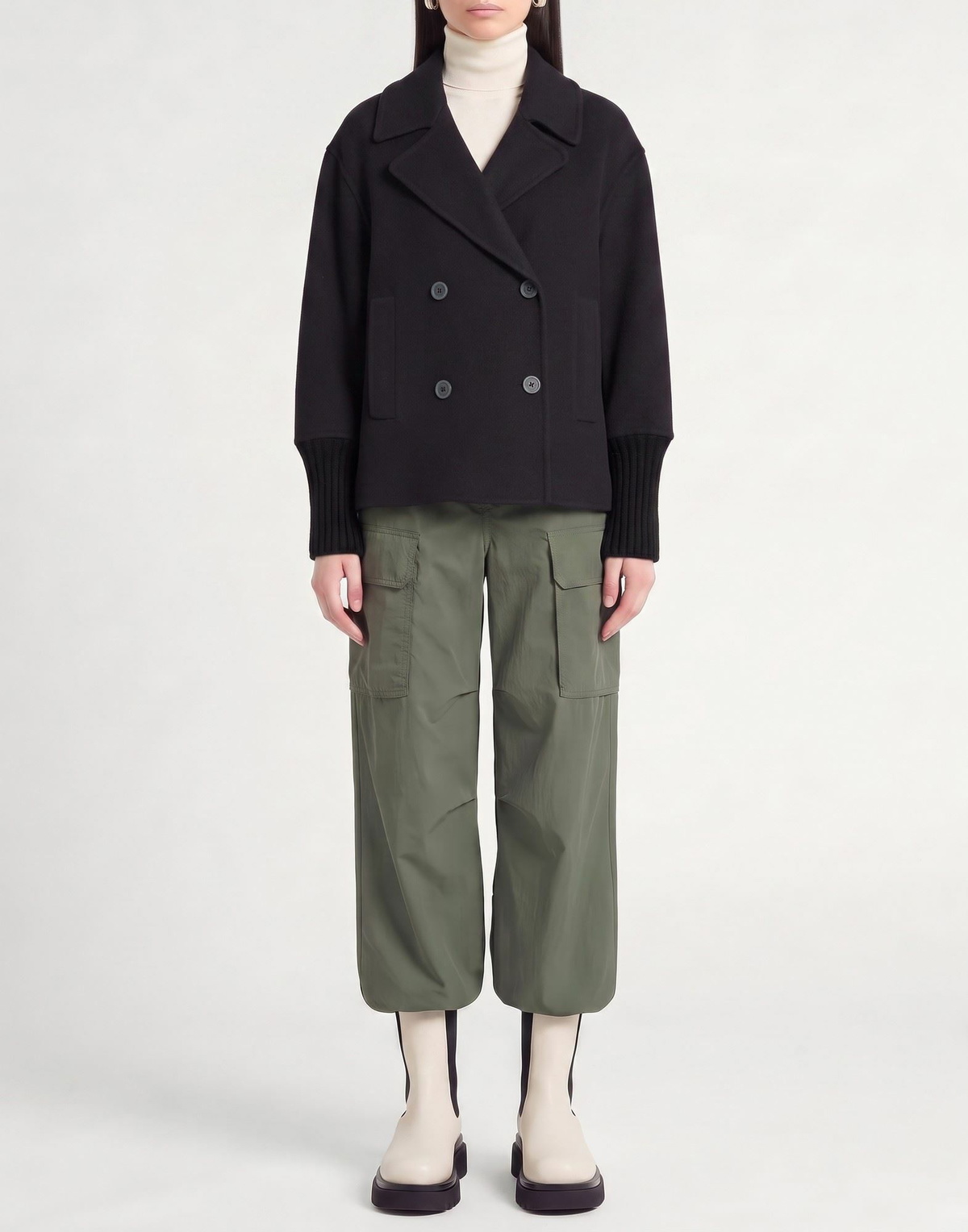 Peserico Womens Coat in Navy
