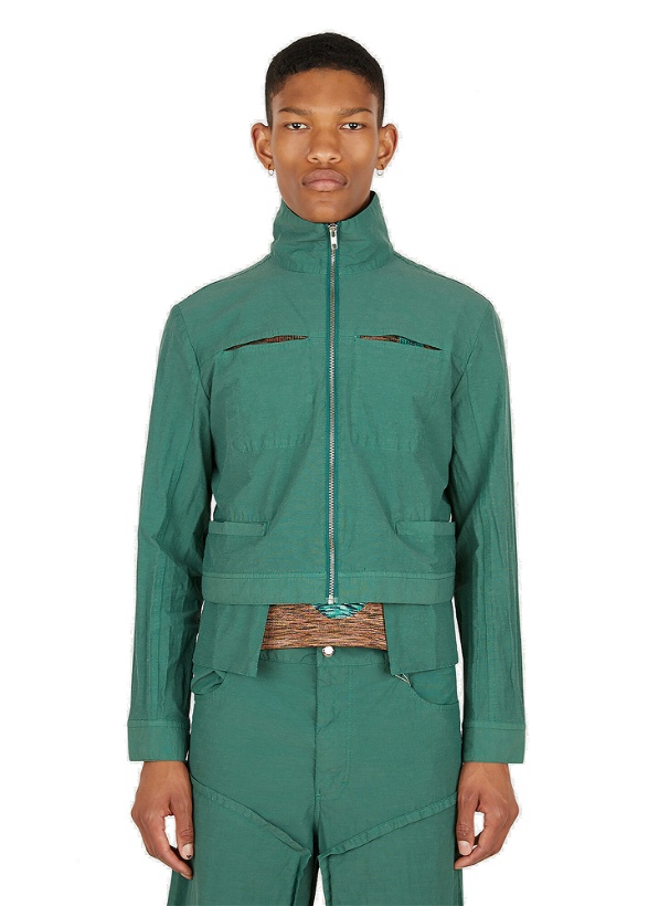 Photo: Panel Jacket in Green